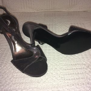 Nina Gray Sequin Heels